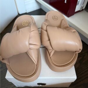 Ash Tan Women's Slide Sandals